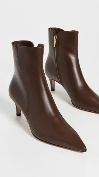 Gianvito Rossi Levy Vitello Slim Booties 55mm Brown | Thumbnail 5 Gianvito Rossi Levy Vitello Slim Booties 55mm Brown | Thumbnail 5