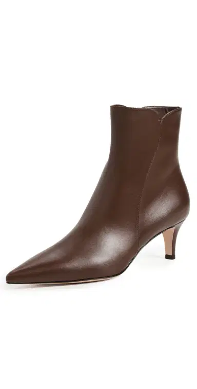 Gianvito Rossi Levy Vitello Slim Booties 55mm Brown | Thumbnail 1 Gianvito Rossi Levy Vitello Slim Booties 55mm Brown | Thumbnail 1