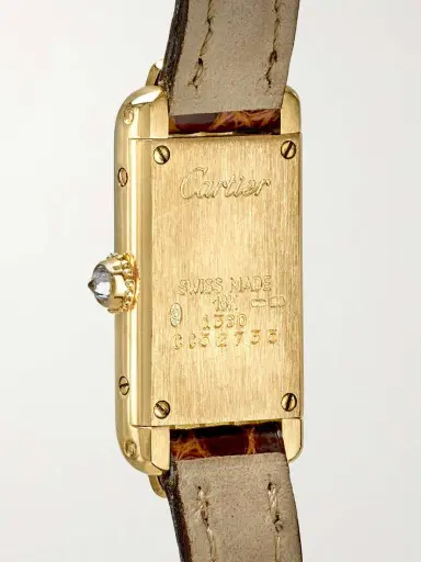 Stephanie Windsor + Cartier Tank 2000s Allongeé 34mm 18-karat Gold, Diamond And Leather Watch, Ref. No. 1361 | Thumbnail 4 Stephanie Windsor + Cartier Tank 2000s Allongeé 34mm 18-karat Gold, Diamond And Leather Watch, Ref. No. 1361 | Thumbnail 4