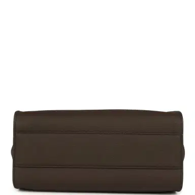 The Row The Row Marlo 12 Tote Bag Deep Brown Calfskin Silver Hardware | Thumbnail 6 The Row The Row Marlo 12 Tote Bag Deep Brown Calfskin Silver Hardware | Thumbnail 6