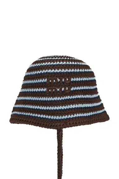 Miu Miu Cotone Crochet Riga Hat | Thumbnail 6 Miu Miu Cotone Crochet Riga Hat | Thumbnail 6