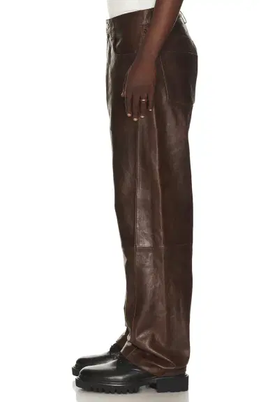 SUNFLOWER Wide Twist Leather Pant | Thumbnail 2 SUNFLOWER Wide Twist Leather Pant | Thumbnail 2