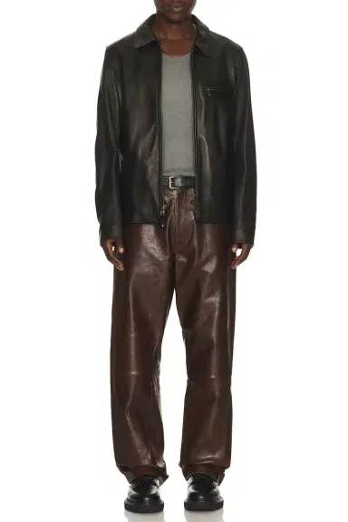 SUNFLOWER Wide Twist Leather Pant | Thumbnail 4 SUNFLOWER Wide Twist Leather Pant | Thumbnail 4