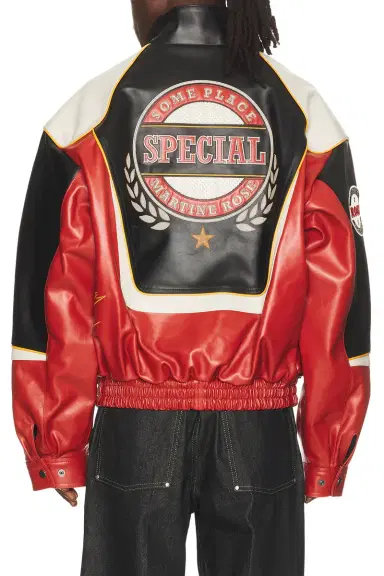 Martine Rose Superbowl Leather Jacket | Thumbnail 3 Martine Rose Superbowl Leather Jacket | Thumbnail 3
