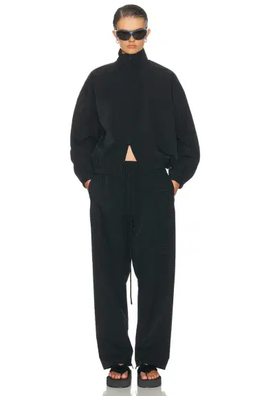 Fear of God Essentials Active Trace Full Zip Track Sporty Nylon Jacket | Thumbnail 4 Fear of God Essentials Active Trace Full Zip Track Sporty Nylon Jacket | Thumbnail 4
