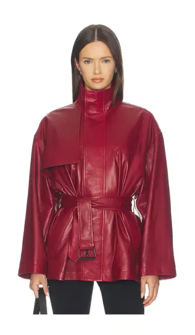 Frame x Alexandra Leclerc The Alexandra Leather Trench | Thumbnail 5 Frame x Alexandra Leclerc The Alexandra Leather Trench | Thumbnail 5