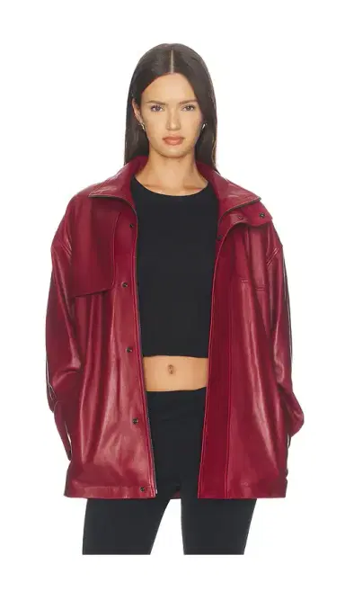 Frame x Alexandra Leclerc The Alexandra Leather Trench | Thumbnail 6 Frame x Alexandra Leclerc The Alexandra Leather Trench | Thumbnail 6