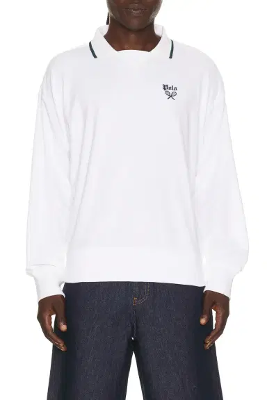 Polo Ralph Lauren Lightweight Terry Tennis Logo Polo Sweatshirt | Thumbnail 1 Polo Ralph Lauren Lightweight Terry Tennis Logo Polo Sweatshirt | Thumbnail 1