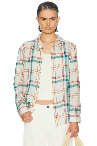 Polo Ralph Lauren Linen Classic Long Sleeve Shirt | Thumbnail 1 Polo Ralph Lauren Linen Classic Long Sleeve Shirt | Thumbnail 1