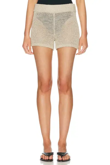 Enza Costa Linen Open Knit Short | Thumbnail 1 Enza Costa Linen Open Knit Short | Thumbnail 1