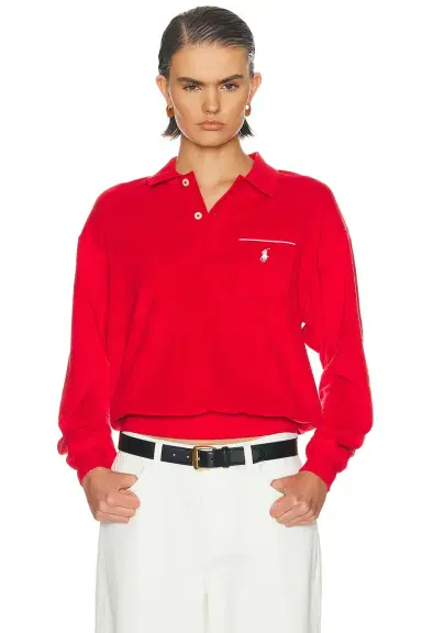 Polo Ralph Lauren Terry Knit Long Sleeve Pullover Sweater | Thumbnail 1 Polo Ralph Lauren Terry Knit Long Sleeve Pullover Sweater | Thumbnail 1