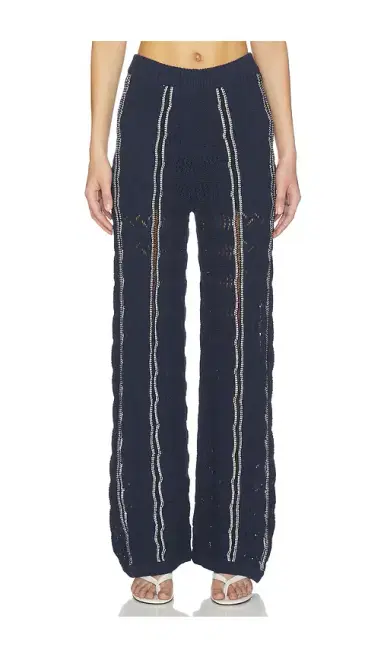 Central Park West Amber Novelty Stitch Sweater Pant | Thumbnail 1 Central Park West Amber Novelty Stitch Sweater Pant | Thumbnail 1