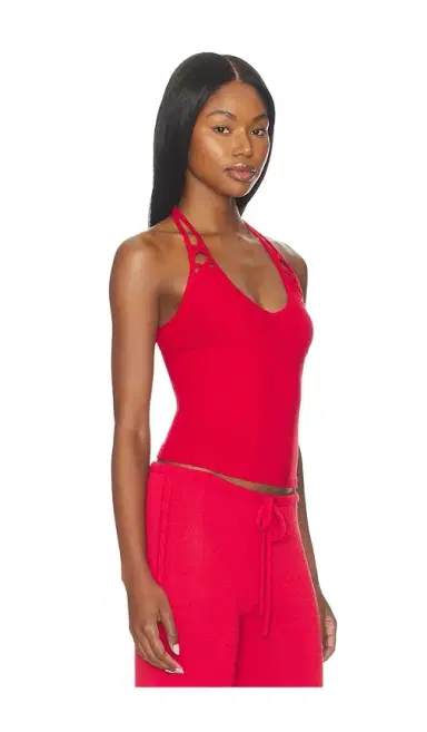Frankies Bikinis X JENNIE Nora Cotton Jersey Halter Top | Thumbnail 2 Frankies Bikinis X JENNIE Nora Cotton Jersey Halter Top | Thumbnail 2