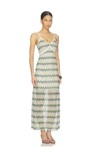 Central Park West Celine Rainbow Crochet Maxi Dress | Thumbnail 2 Central Park West Celine Rainbow Crochet Maxi Dress | Thumbnail 2