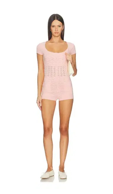 MAJORELLE Fenella Short Sleeve Romper | Thumbnail 1 MAJORELLE Fenella Short Sleeve Romper | Thumbnail 1