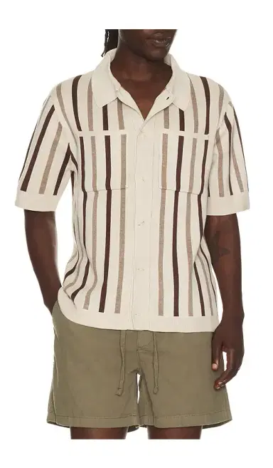 Central Park West Rowan Striped Shirt | Thumbnail 1 Central Park West Rowan Striped Shirt | Thumbnail 1