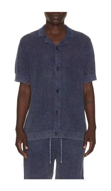 Central Park West Henry Snow Wash Camp Shirt | Thumbnail 1 Central Park West Henry Snow Wash Camp Shirt | Thumbnail 1