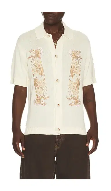 Central Park West Anderson Embroidered Camp Shirt | Thumbnail 1 Central Park West Anderson Embroidered Camp Shirt | Thumbnail 1