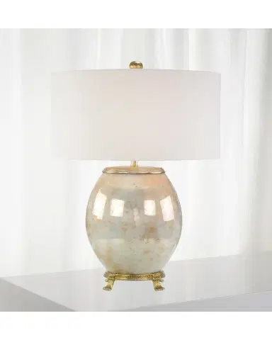 John-Richard Collection Melded White & Brass Lamp | Thumbnail 2 John-Richard Collection Melded White & Brass Lamp | Thumbnail 2