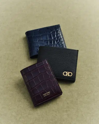 Abas Men's Glazed Alligator Bifold Wallet; Monogram Available | Thumbnail 2 Abas Men's Glazed Alligator Bifold Wallet; Monogram Available | Thumbnail 2