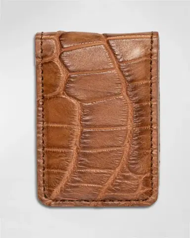 Abas Men's Magnetic Alligator Money Clip | Thumbnail 3 Abas Men's Magnetic Alligator Money Clip | Thumbnail 3