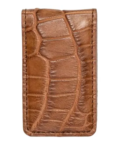 Abas Men's Magnetic Alligator Money Clip | Thumbnail 1 Abas Men's Magnetic Alligator Money Clip | Thumbnail 1