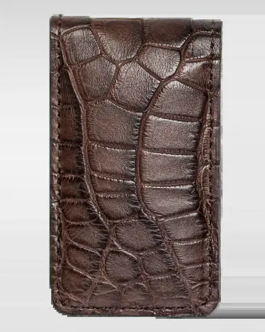 Abas Men's Magnetic Alligator Money Clip | Thumbnail 2 Abas Men's Magnetic Alligator Money Clip | Thumbnail 2