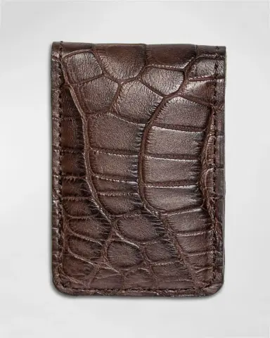 Abas Men's Magnetic Alligator Money Clip | Thumbnail 3 Abas Men's Magnetic Alligator Money Clip | Thumbnail 3