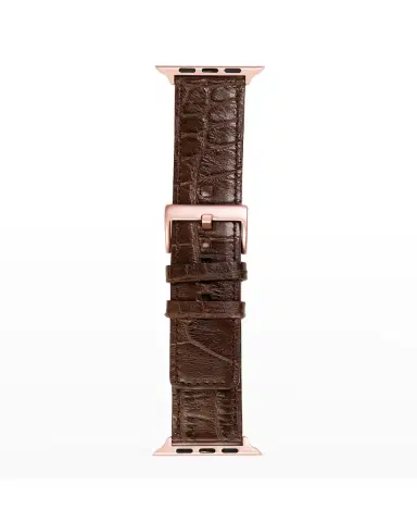 Abas Men 's Apple Watch Matte Alligator Watch Strap | Thumbnail 2 Abas Men 's Apple Watch Matte Alligator Watch Strap | Thumbnail 2