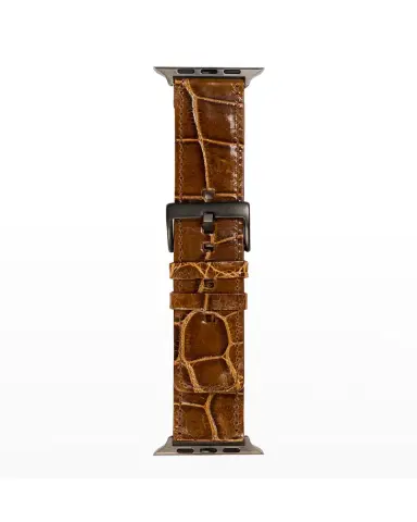 Abas Men 's Apple Watch Alligator-Leather Watch Strap | Thumbnail 2 Abas Men 's Apple Watch Alligator-Leather Watch Strap | Thumbnail 2