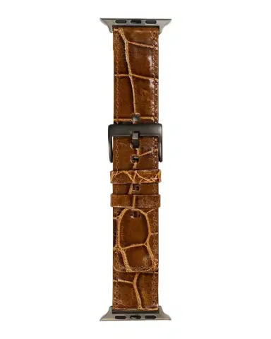 Abas Men 's Apple Watch Alligator-Leather Watch Strap | Thumbnail 1 Abas Men 's Apple Watch Alligator-Leather Watch Strap | Thumbnail 1