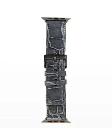 Abas Men's Apple Watch Alligator-Leather Watch Strap | Thumbnail 2 Abas Men's Apple Watch Alligator-Leather Watch Strap | Thumbnail 2
