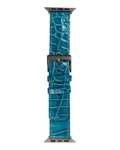 Abas Men's Apple Watch Alligator-Leather Watch Strap | Thumbnail 1 Abas Men's Apple Watch Alligator-Leather Watch Strap | Thumbnail 1
