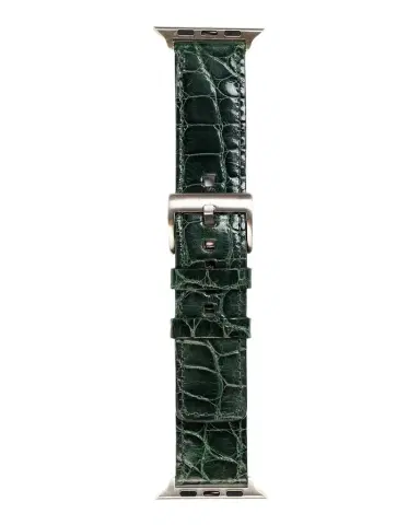 Abas Men 's Apple Watch Alligator Watch Strap | Thumbnail 1 Abas Men 's Apple Watch Alligator Watch Strap | Thumbnail 1