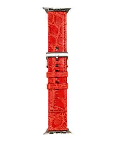 Abas Men 's Apple Watch Matte Alligator Watch Strap | Thumbnail 1 Abas Men 's Apple Watch Matte Alligator Watch Strap | Thumbnail 1