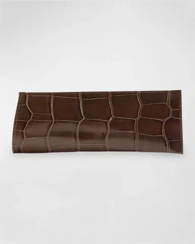 Abas Men's Glazed Alligator Leather Eyewear Case | Thumbnail 3 Abas Men's Glazed Alligator Leather Eyewear Case | Thumbnail 3
