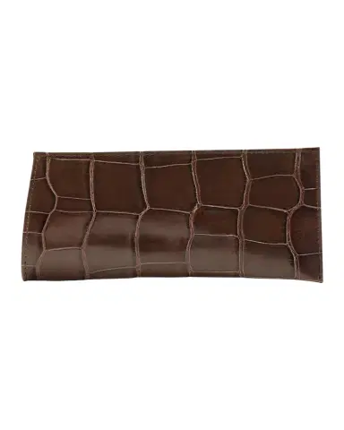 Abas Men's Glazed Alligator Leather Eyewear Case | Thumbnail 1 Abas Men's Glazed Alligator Leather Eyewear Case | Thumbnail 1
