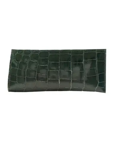 Abas Men's Glazed Alligator Leather Eyewear Case | Thumbnail 1 Abas Men's Glazed Alligator Leather Eyewear Case | Thumbnail 1