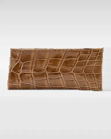 Abas Men's Glazed Alligator Leather Eyewear Case | Thumbnail 2 Abas Men's Glazed Alligator Leather Eyewear Case | Thumbnail 2