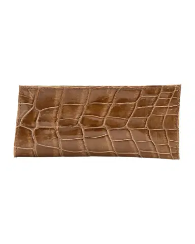 Abas Men's Glazed Alligator Leather Eyewear Case | Thumbnail 1 Abas Men's Glazed Alligator Leather Eyewear Case | Thumbnail 1