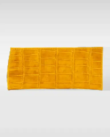 Abas Men's Glazed Alligator Leather Eyewear Case | Thumbnail 2 Abas Men's Glazed Alligator Leather Eyewear Case | Thumbnail 2