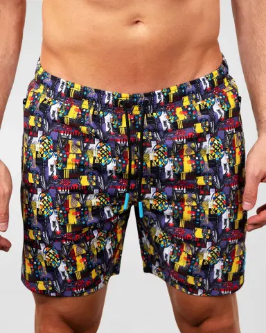 Maceoo Men's Lion Swim Shorts | Thumbnail 1 Maceoo Men's Lion Swim Shorts | Thumbnail 1