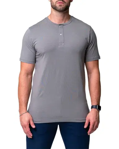 Maceoo Men's Core Henley Shirt | Thumbnail 1 Maceoo Men's Core Henley Shirt | Thumbnail 1