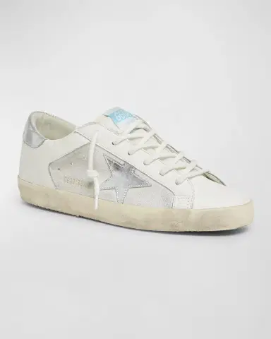 Golden Goose Super Star Mix Leather Low-Top Sneakers | Thumbnail 3 Golden Goose Super Star Mix Leather Low-Top Sneakers | Thumbnail 3