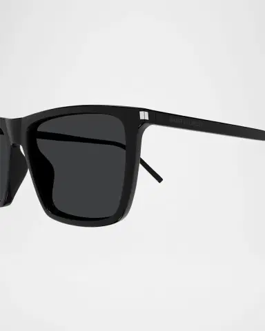 Saint Laurent Men 's SL 668 Acetate Rectangle Sunglasses | Thumbnail 2 Saint Laurent Men 's SL 668 Acetate Rectangle Sunglasses | Thumbnail 2