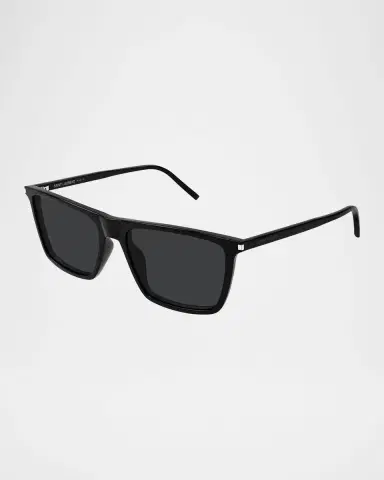 Saint Laurent Men 's SL 668 Acetate Rectangle Sunglasses | Thumbnail 3 Saint Laurent Men 's SL 668 Acetate Rectangle Sunglasses | Thumbnail 3