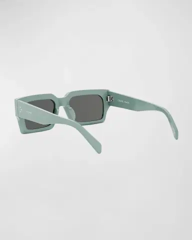 Celine Men's 3-Dot Acetate Rectangle Sunglasses | Thumbnail 2 Celine Men's 3-Dot Acetate Rectangle Sunglasses | Thumbnail 2