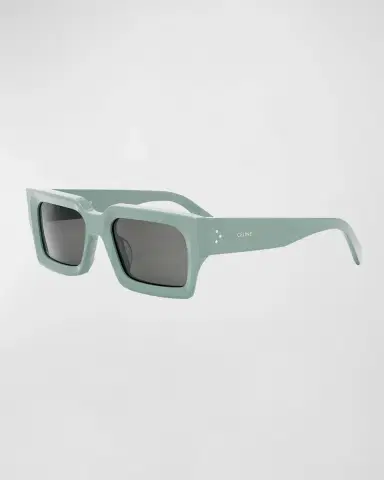 Celine Men's 3-Dot Acetate Rectangle Sunglasses | Thumbnail 3 Celine Men's 3-Dot Acetate Rectangle Sunglasses | Thumbnail 3