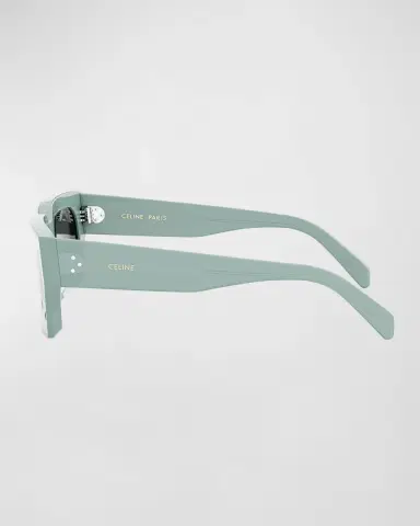 Celine Men's 3-Dot Acetate Rectangle Sunglasses | Thumbnail 4 Celine Men's 3-Dot Acetate Rectangle Sunglasses | Thumbnail 4