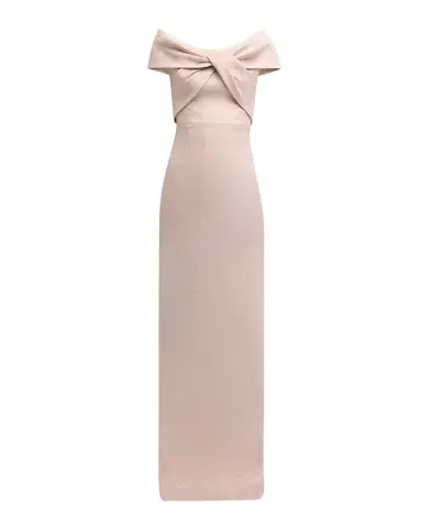Rickie Freeman for Teri Jon Jacquard Off-Shoulder Twist Gown | Thumbnail 1 Rickie Freeman for Teri Jon Jacquard Off-Shoulder Twist Gown | Thumbnail 1